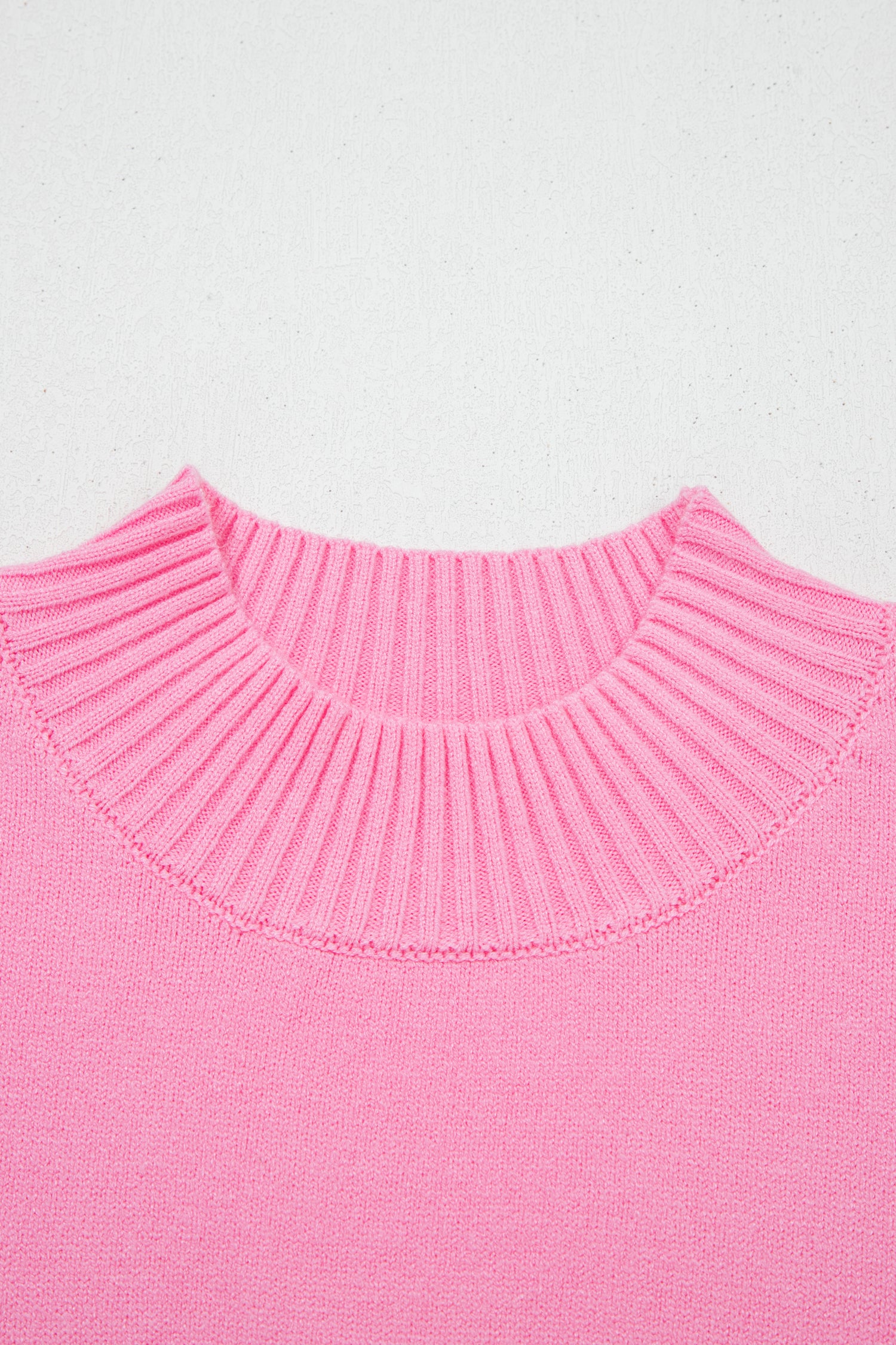 Pink Valentine Heart Graphic Cropped Short Sleeve Sweater