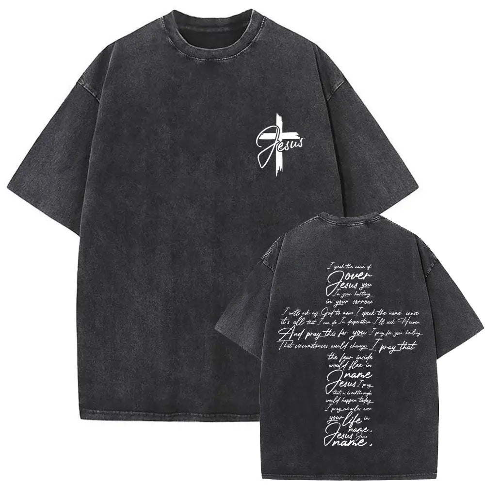 Jesus is King Vintage Washed Oversized T-shirt | Men's Edition
